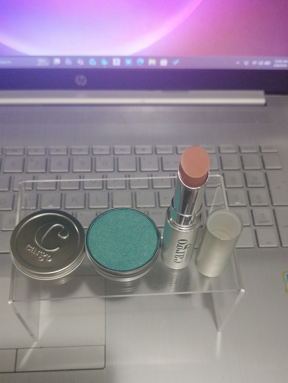 Cargo Teal Eyeshadow &  Lipstick Las Vegas Duo
